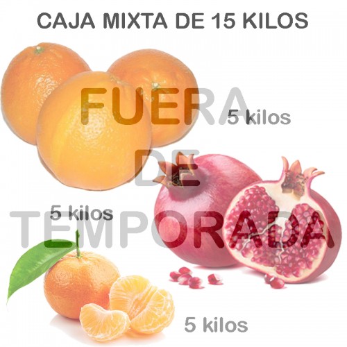 Orange mélangée, mandarines et grenades 15 kg