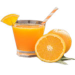 Naranjas zumo y mesa